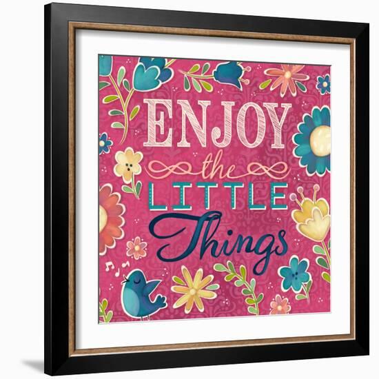 Enjoy the Little Things Burst I-Josefina-Framed Art Print