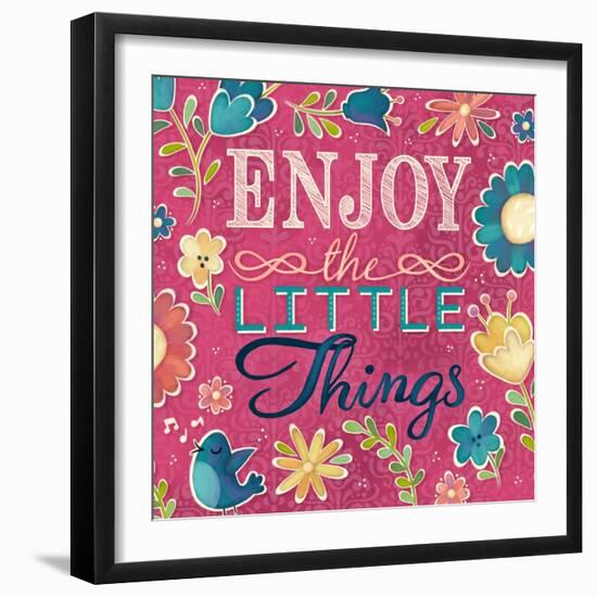 Enjoy the Little Things Burst I-Josefina-Framed Art Print