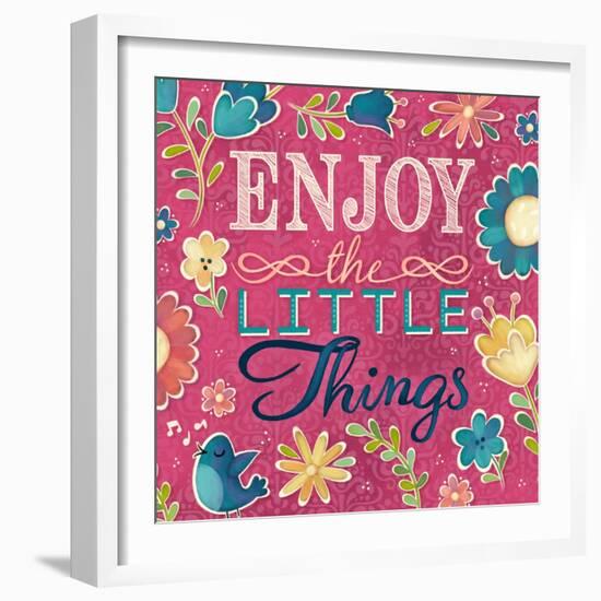 Enjoy the Little Things Burst I-Josefina-Framed Art Print