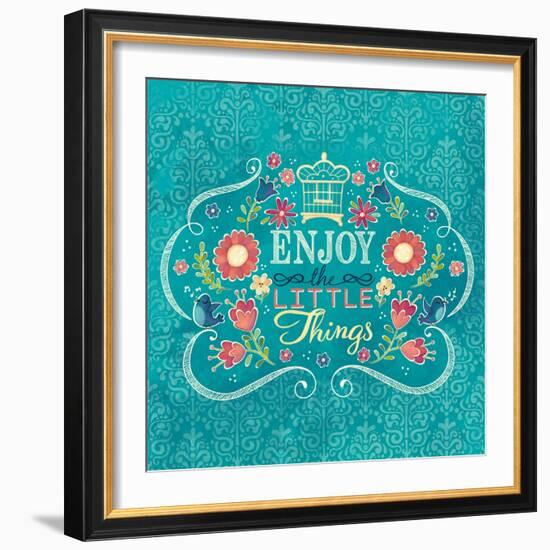 Enjoy the Little Things I-Josefina-Framed Art Print