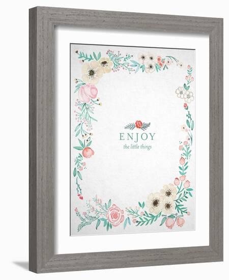 Enjoy the Little Things-Coquillette Cat-Framed Art Print