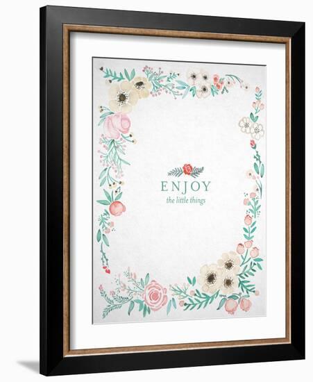 Enjoy the Little Things-Coquillette Cat-Framed Art Print