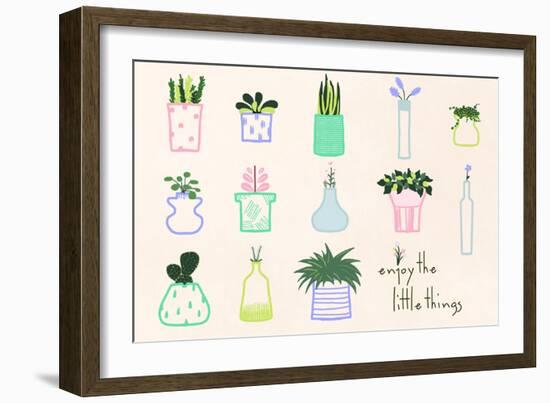 Enjoy-null-Framed Art Print