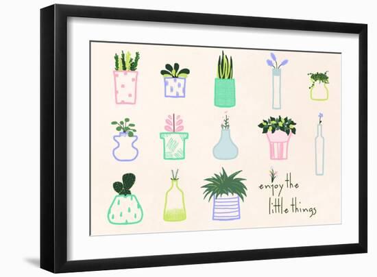 Enjoy-null-Framed Art Print