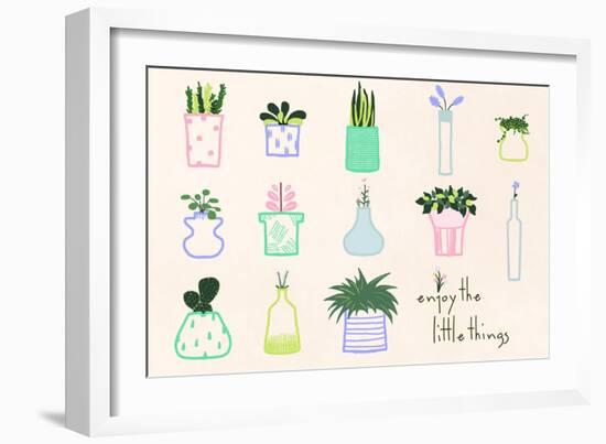 Enjoy-null-Framed Art Print