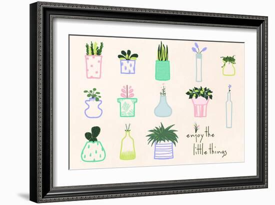 Enjoy-null-Framed Art Print