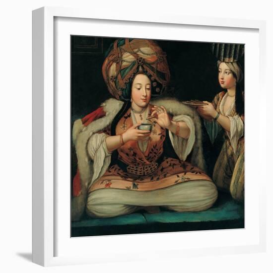 Enjoying Coffee, Early 18th C-null-Framed Giclee Print