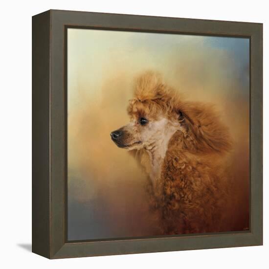 Enjoying the Breeze Apricot Poodle-Jai Johnson-Framed Premier Image Canvas