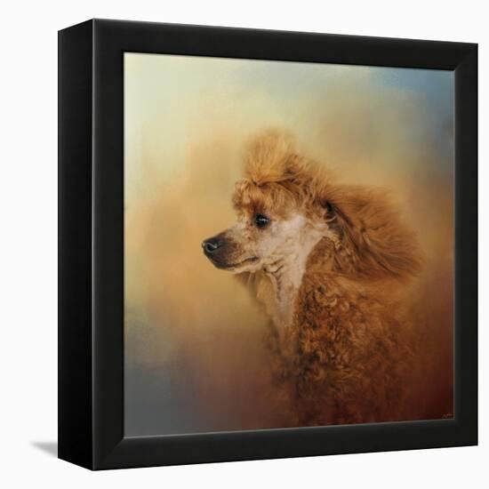 Enjoying the Breeze Apricot Poodle-Jai Johnson-Framed Premier Image Canvas