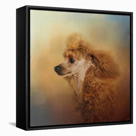 Enjoying the Breeze Apricot Poodle-Jai Johnson-Framed Premier Image Canvas