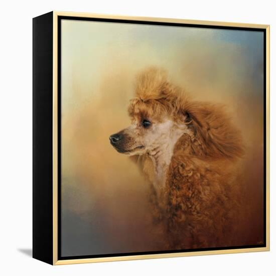 Enjoying the Breeze Apricot Poodle-Jai Johnson-Framed Premier Image Canvas