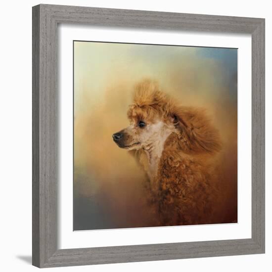 Enjoying the Breeze Apricot Poodle-Jai Johnson-Framed Giclee Print