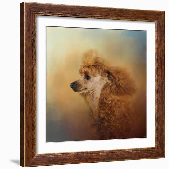 Enjoying the Breeze Apricot Poodle-Jai Johnson-Framed Giclee Print