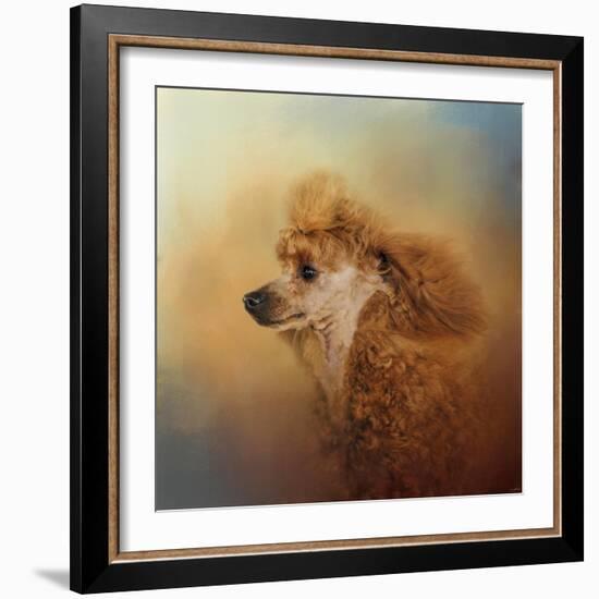 Enjoying the Breeze Apricot Poodle-Jai Johnson-Framed Giclee Print