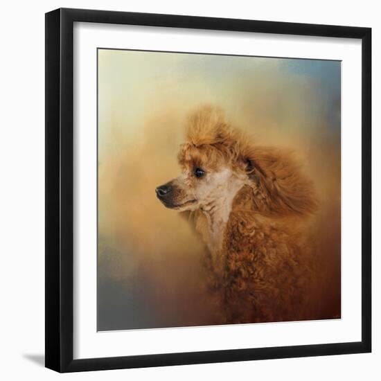 Enjoying the Breeze Apricot Poodle-Jai Johnson-Framed Giclee Print