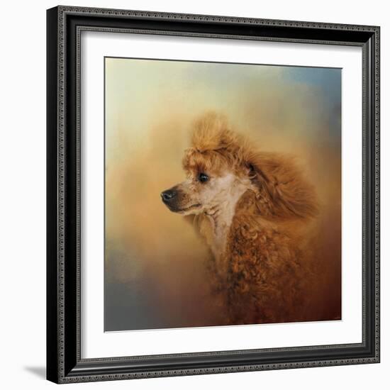 Enjoying the Breeze Apricot Poodle-Jai Johnson-Framed Giclee Print