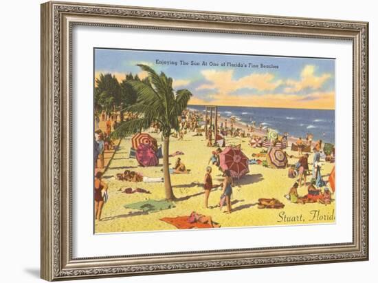 Enjoying the Sun in Stuart, Florida-null-Framed Art Print