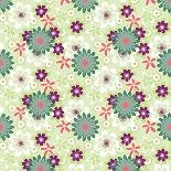 Seamless Floral  Pattern-Enka Parmur-Art Print