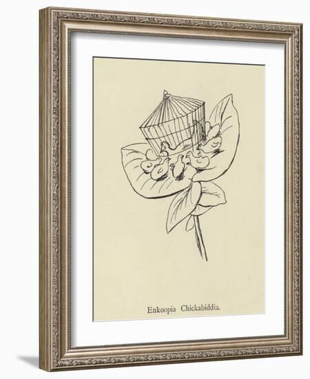 Enkoopia Chickabiddia-Edward Lear-Framed Giclee Print