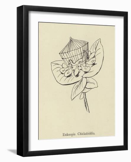 Enkoopia Chickabiddia-Edward Lear-Framed Giclee Print