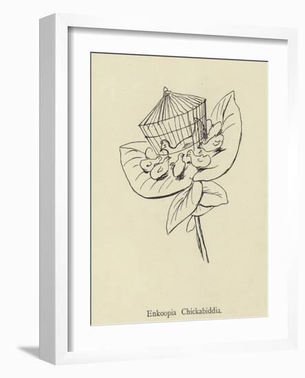 Enkoopia Chickabiddia-Edward Lear-Framed Giclee Print