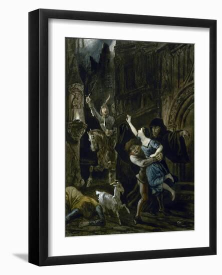 Enlèvement d'Esméralda-Louis Boulanger-Framed Giclee Print