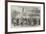 Enlisting Irish and German Emigrants on the Battery at New York-null-Framed Giclee Print