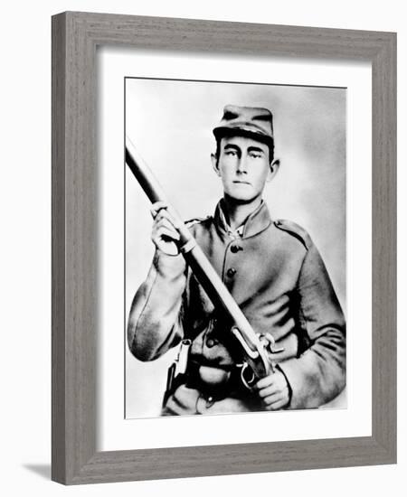 Enoch Hooper Cook, Jr., Pvt, Co. H. 38th Alabama Infantry, C.S.A.-null-Framed Photo