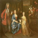 Colonel Andrew Bissett and His Family, 1708-Enoch Seeman-Framed Giclee Print