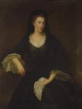 Portrait of Mary Rand by a Draped Curtain-Enoch Seeman-Giclee Print