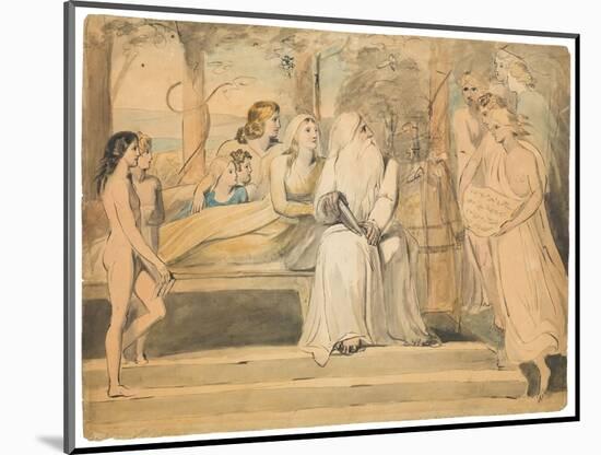 Enoch Walked with God, C.1780-85 (Pen, Black Ink, & W/C over Traces of Pencil)-William Blake-Mounted Giclee Print