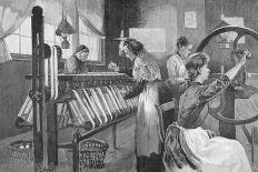Spitalfields Silk Weavers, 1893-Enoch Ward-Framed Premier Image Canvas