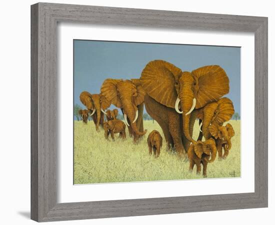 Enormous But Caring-Pat Scott-Framed Giclee Print