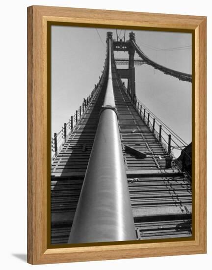 Enormous Cables that Supports a 6-Lane Highway, During Construction of Golden Gate Bridge-Peter Stackpole-Framed Premier Image Canvas