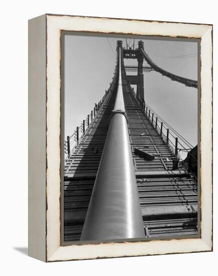 Enormous Cables that Supports a 6-Lane Highway, During Construction of Golden Gate Bridge-Peter Stackpole-Framed Premier Image Canvas