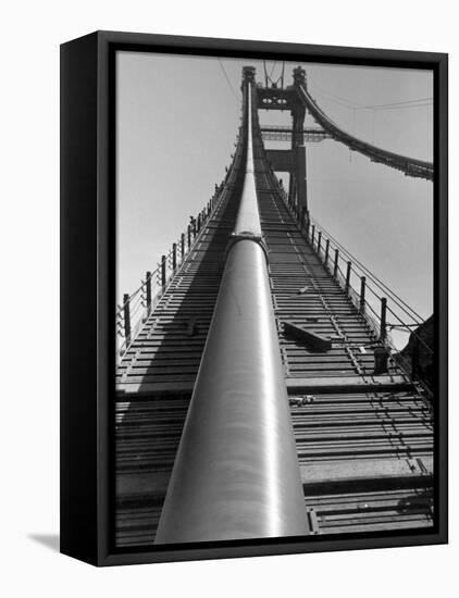 Enormous Cables that Supports a 6-Lane Highway, During Construction of Golden Gate Bridge-Peter Stackpole-Framed Premier Image Canvas