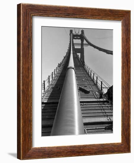 Enormous Cables that Supports a 6-Lane Highway, During Construction of Golden Gate Bridge-Peter Stackpole-Framed Photographic Print