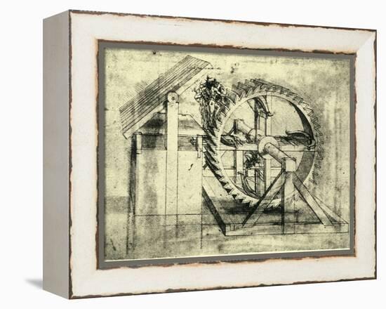 Enormous Wheel Weapon-Leonardo da Vinci-Framed Premier Image Canvas