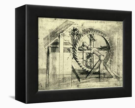 Enormous Wheel Weapon-Leonardo da Vinci-Framed Premier Image Canvas