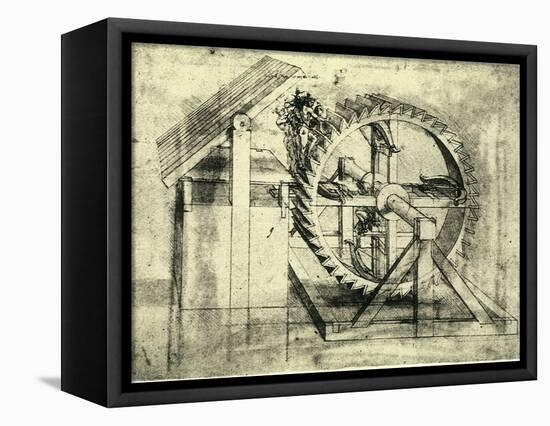 Enormous Wheel Weapon-Leonardo da Vinci-Framed Premier Image Canvas