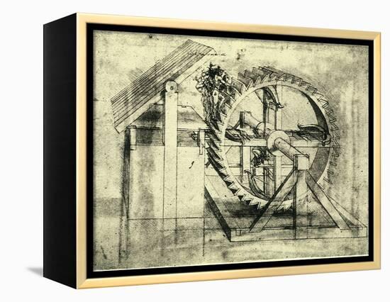 Enormous Wheel Weapon-Leonardo da Vinci-Framed Premier Image Canvas