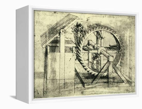 Enormous Wheel Weapon-Leonardo da Vinci-Framed Premier Image Canvas
