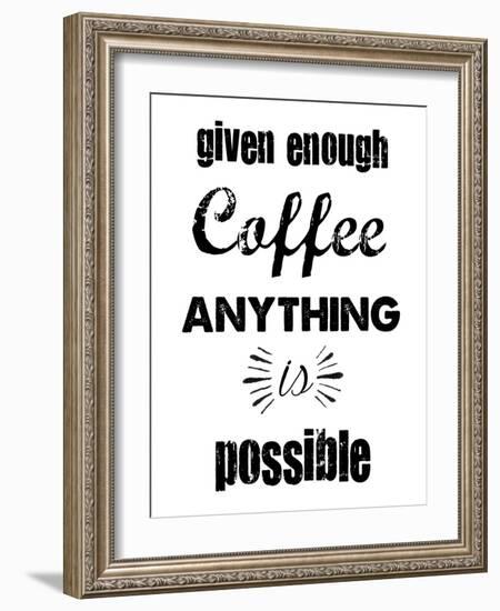 Enough Coffee-Erin Clark-Framed Giclee Print