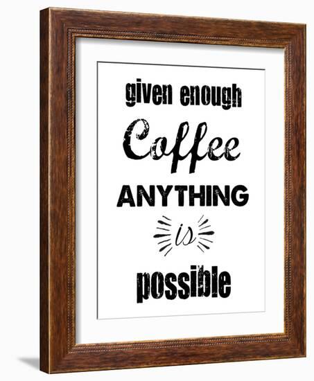 Enough Coffee-Erin Clark-Framed Giclee Print