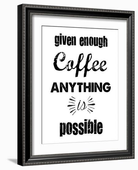 Enough Coffee-Erin Clark-Framed Giclee Print