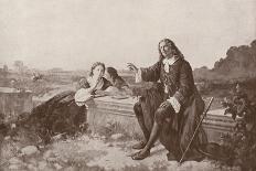 The Blind Milton Dictating to His Daughters at His Home at Chalfont-Enrico Fanfani-Giclee Print
