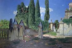 The Nuns Garden, C1870-1938-Enrico Tarenghi-Framed Premier Image Canvas