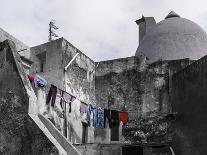 Laundry on clothesline for drying-enricocacciafotografie-Photographic Print