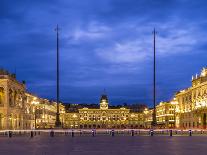 Piazza dell'Unita d'Italia in Trieste at blue hour-enricocacciafotografie-Photographic Print