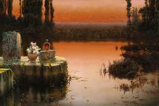 Flooded Ruins at Sunset-Enrique Serra-Framed Giclee Print